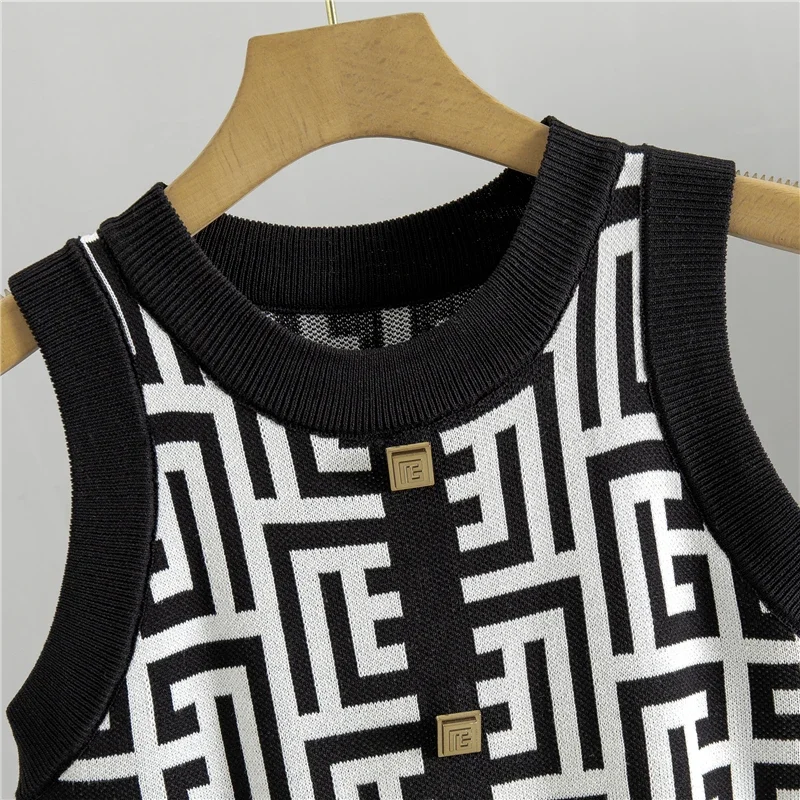 Women Suit Knitted Sweaters and Dress Two Pieces Set 2024 New Spring Autumn Elegant Casual Knitwear Cardigans Jumpers Pull Femme