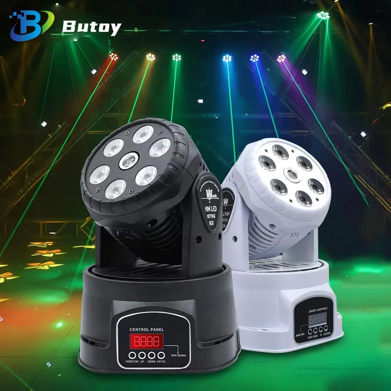 

10W Par Light RGBW LED 4IN1 Shake Head Light Beam Stage Effect DMA 512 Controller Voice Controlled Rotating Party DJ Disco