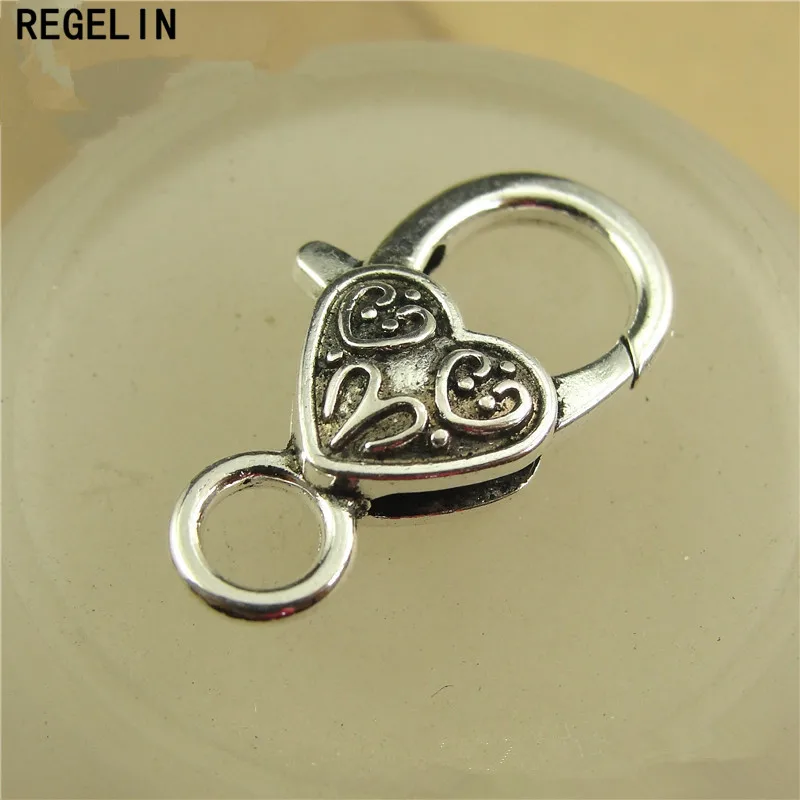 REGELIN Antique Silver Monkey Lobster Clasp Hooks 10pcs/lot  26*15MM For Necklace Bracelet Chain DIY Jewelry Accessory Findings