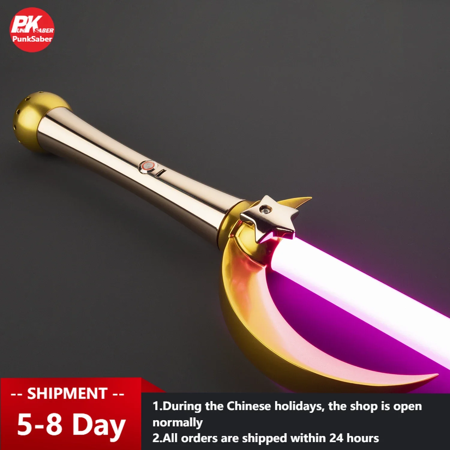 PunkSaber Lightsaber Neopixel Jedi Laser Sword Heavy Dueling Sensitive Smooth Infinite Changing Hitting Sound Light Saber Toy