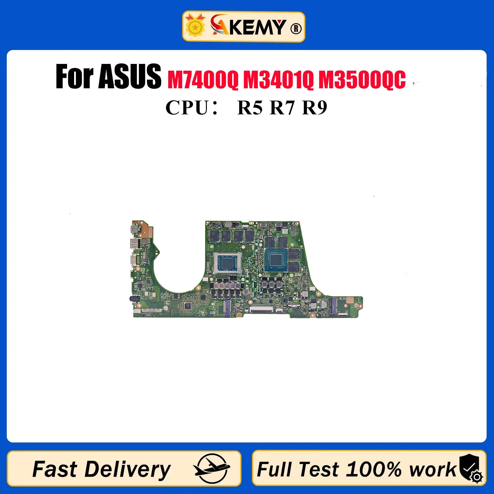 

M3500QC Материнская плата для ноутбука ASUS VivoBook M3500Q M3400Q D3500Q M7600Q M7400Q M3401Q M3400QC M3400QE Материнская плата с процессором R5 R7 R9