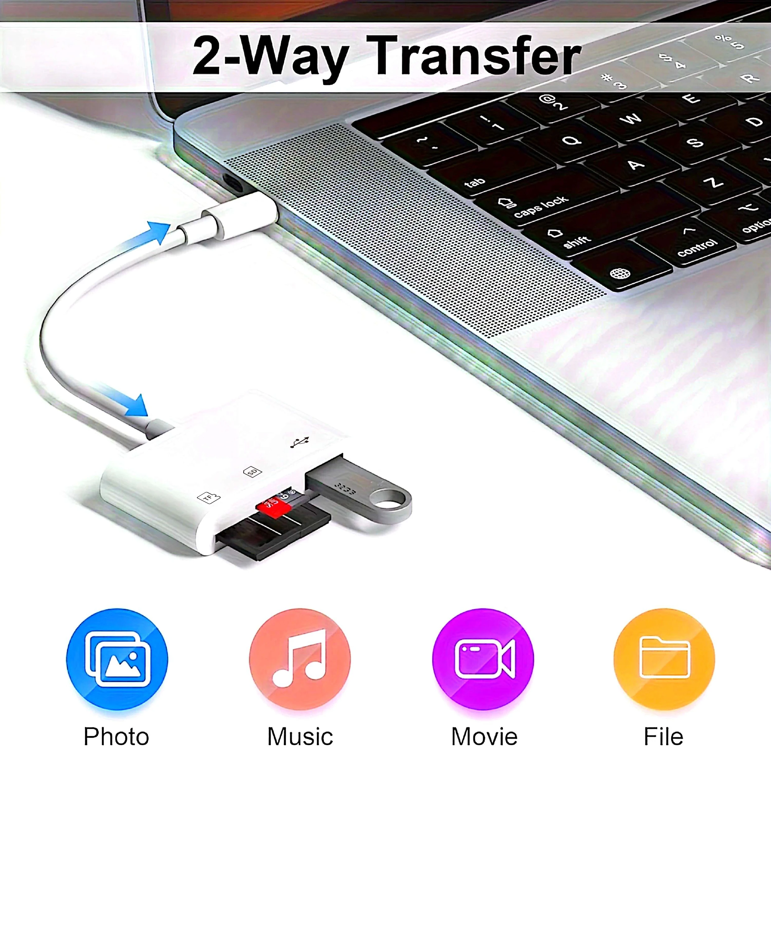 3-in-1 Type C to USB SD TF Card Reader OTG TF CF SD Adapter Compact Flash Writer For iPad Pro Huawei MacBook Samsung Xiaomi Came