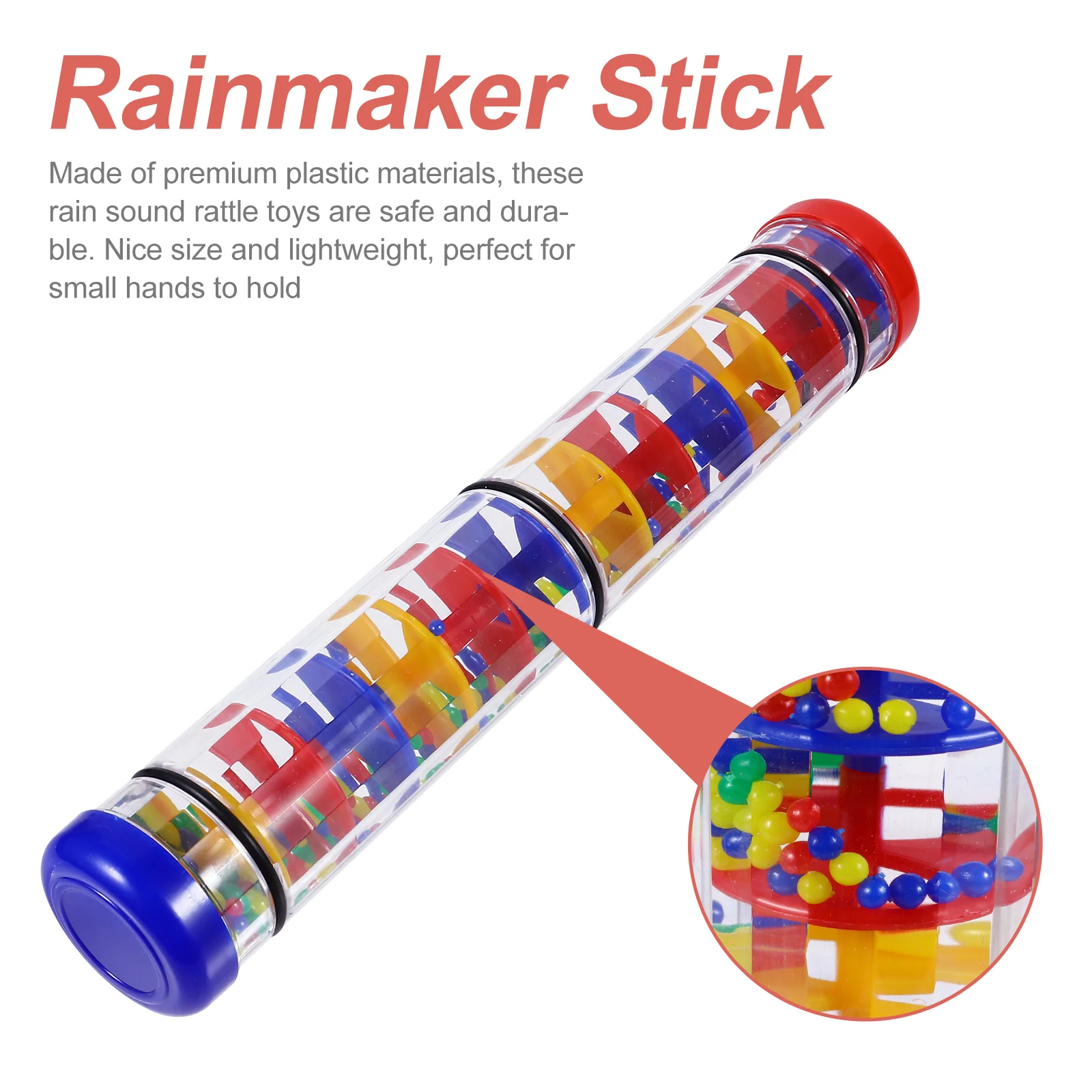 Percussion Rainmaker Sticks Baby Instrumental Toys for Toddlers Infant Shaker Sound Early Educational Childrens Tube