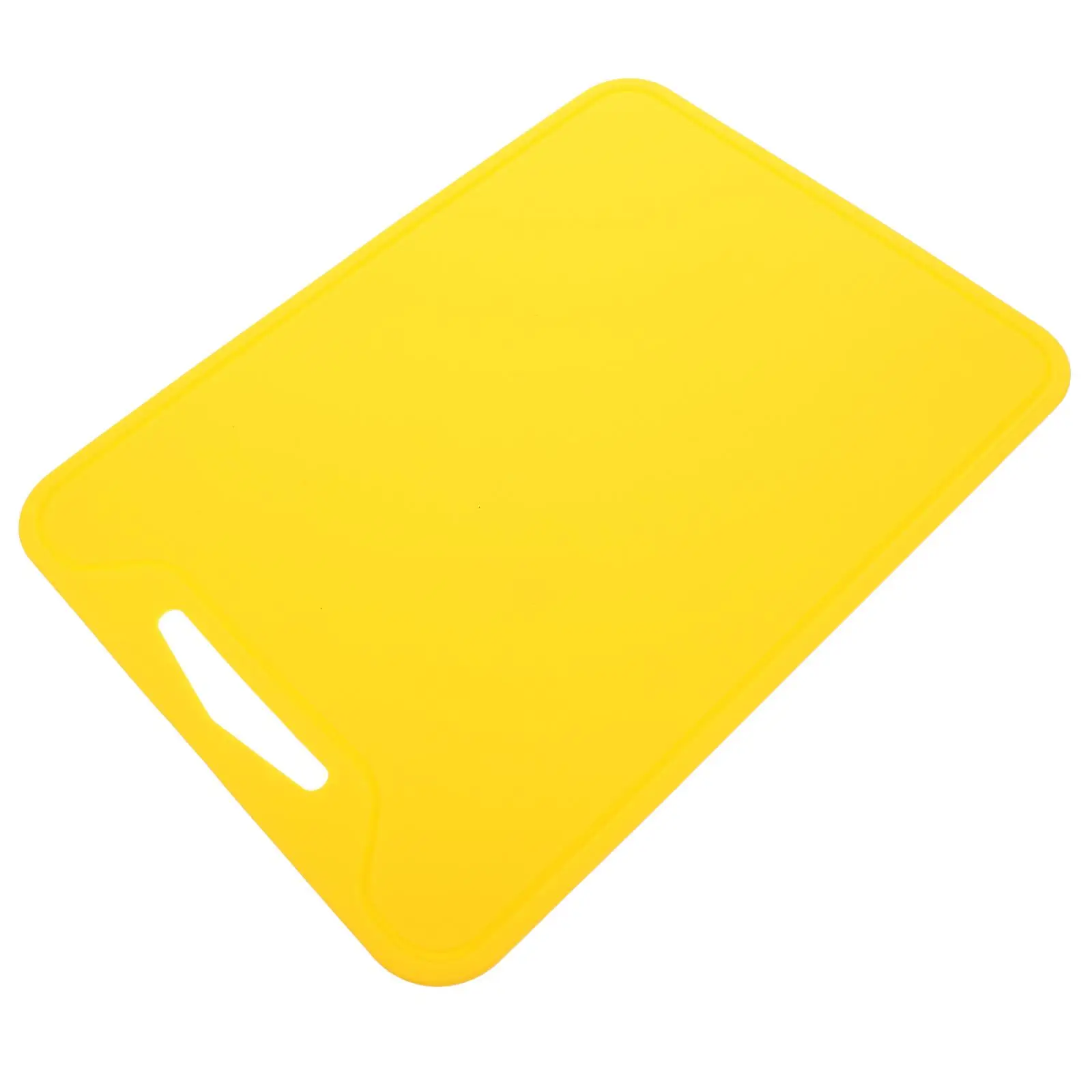 Tabla de cortar de silicona para el hogar, doble cara, color amarillo de calidad alimentaria, práctico tapete multifunción