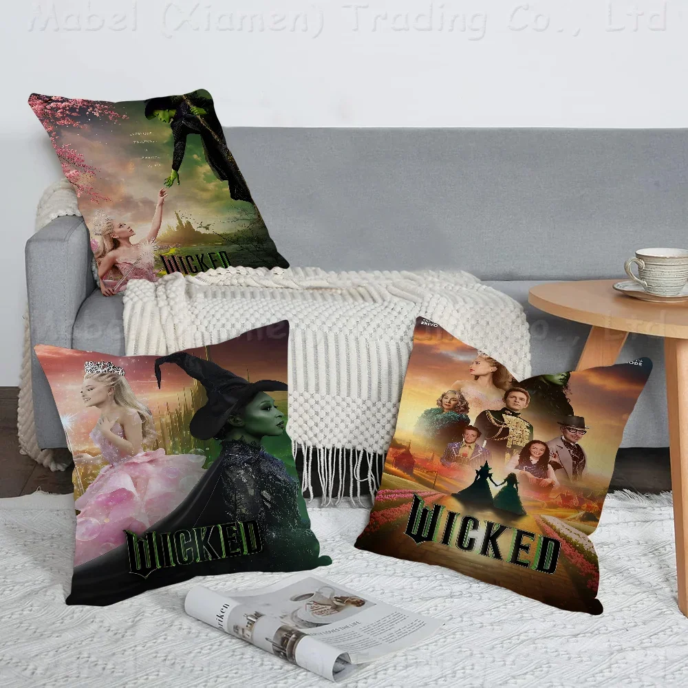 2024 Musical Movie Wicked Pillow Cover Sofa Cushion Cover Home Room Decoration Children Gift