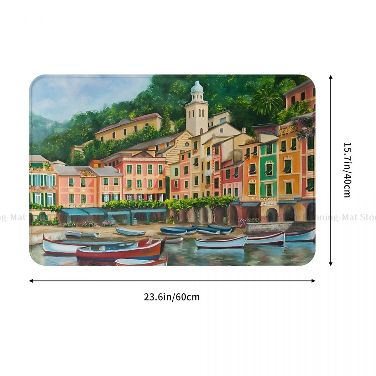 Anti-Slip Doormat Bath Mat Reflections Of Portofino Balcony Carpet Entrance Door Rug Indoor Decor