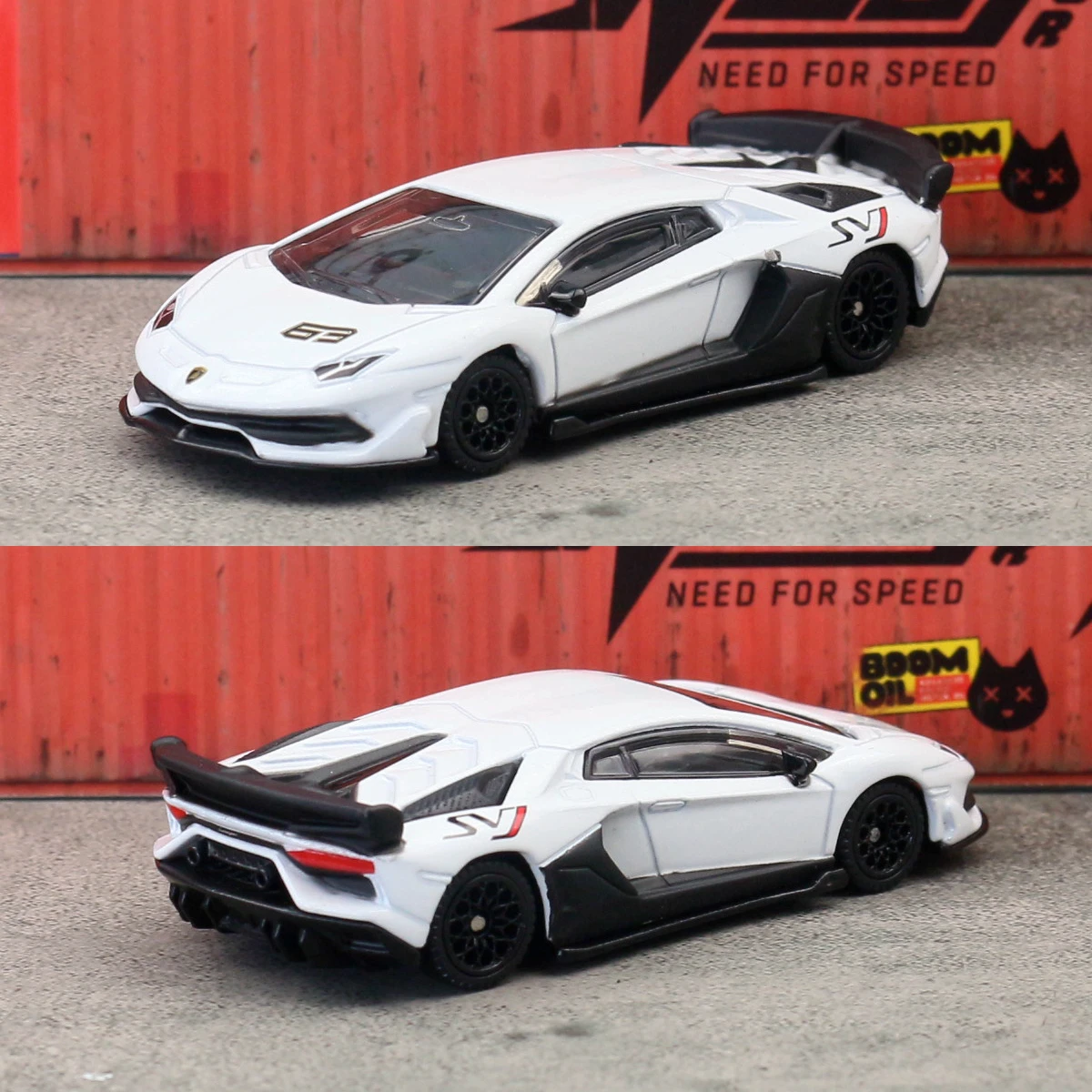 1/64 Lamborghini SVJ Toy Car Model CCA MSZ 1:64 Diecast Miniature Free Wheels Collection Suitable for Hot Wheels Gift Children