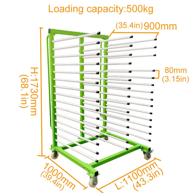 A Frame Glass Transport Cart Rack For Glass Board Load 2200lbs Material Trolley For Factory