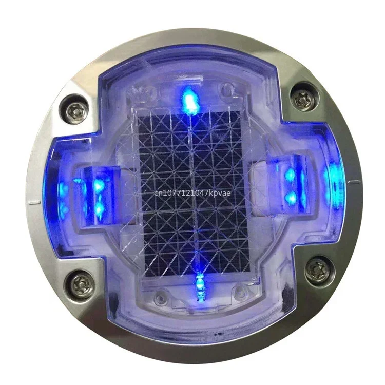 ISO 30T Solar Leds Road Stud, Clear Directly Attached Directly, Embedded Aluminum Cat Eyes