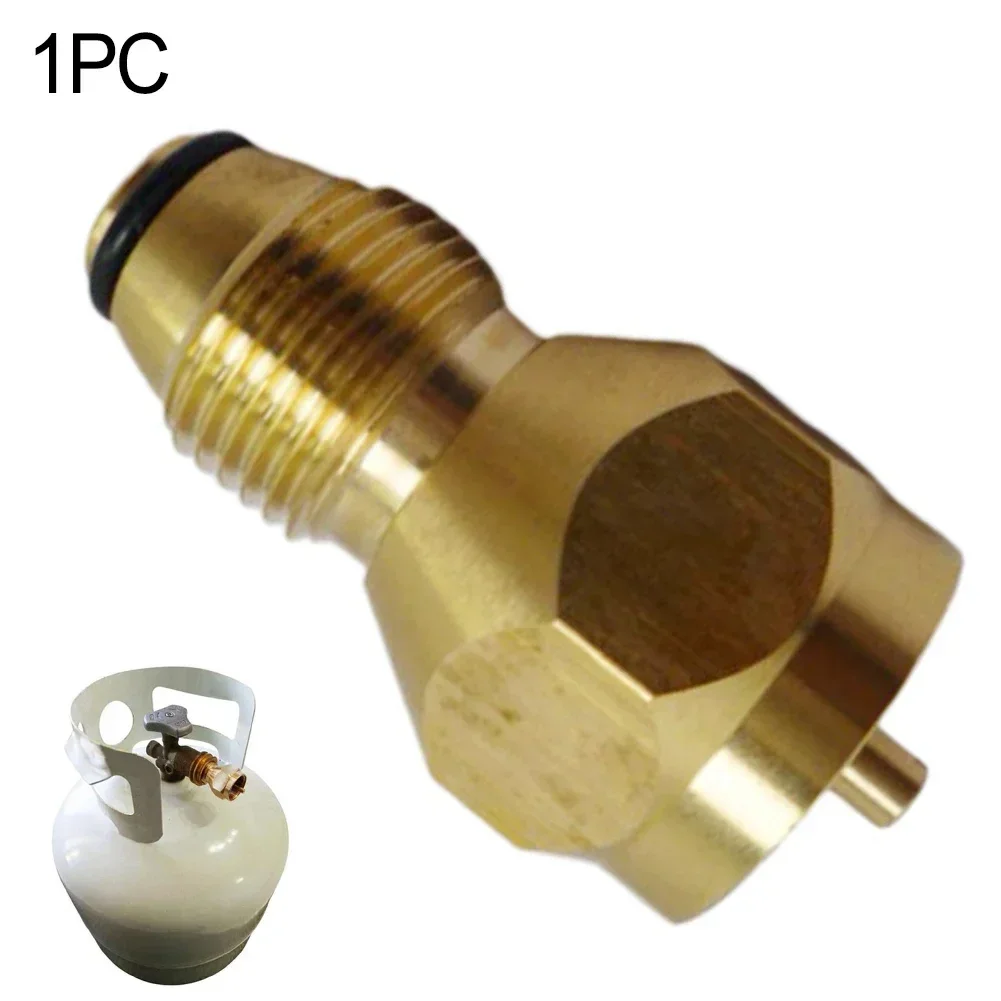 Tank Propane Refill Adapter Universal Bottle Brass Lp Gas 1 LB Cylinder Coupler For BBQ Camping Stove Propane Heater