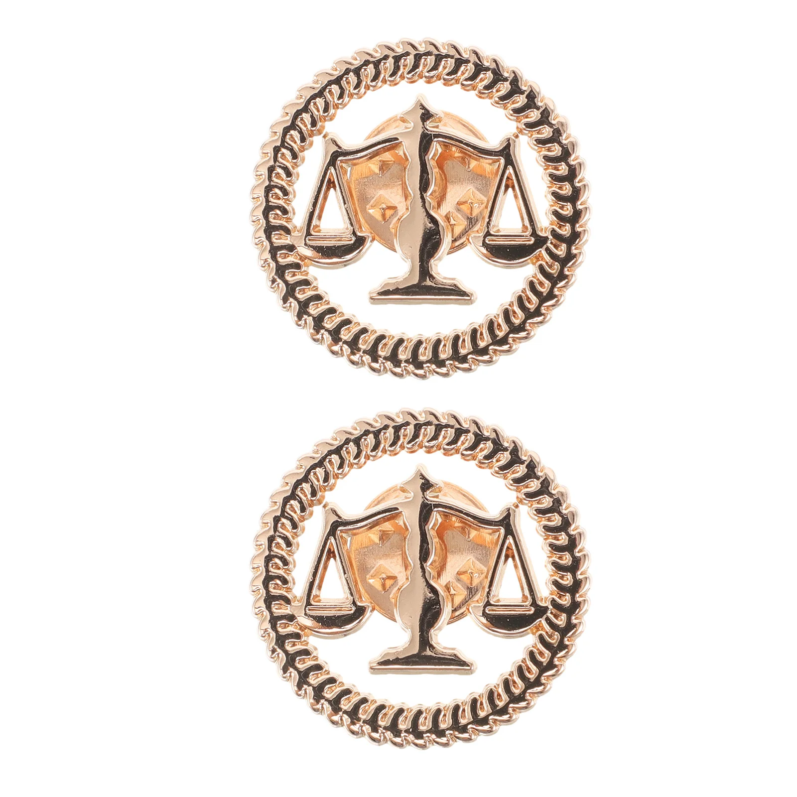 

2pcs Lawyer Brooch Justice Scale Lapel Pin For Men Women Alloy Suit Accessory Court Office Wear Law Student Gift Dept Of Justice