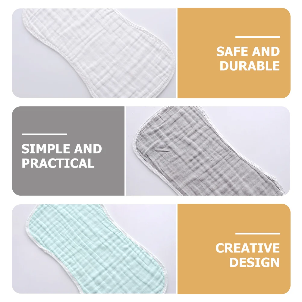 5 Buah Kain Sendawa Bayi Kain Sendawa Bayi Penyerap Katun Perlengkapan Bayi Yang Harus Dimiliki untuk Makan Bayi Baru Lahir Lembut Kain Sendawa Bayi Baru Lahir