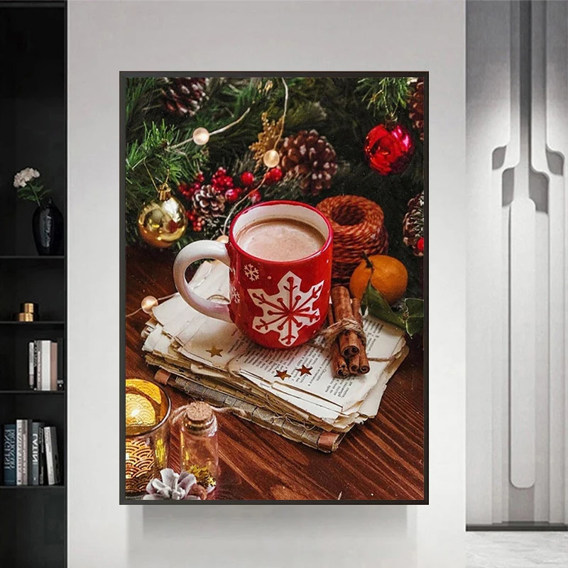 

Afternoon Coffee 5D Diamond Painting Full Diamond Art Embroidery Gift Hotel Office Room Home Decor DIY Diamond Cross Stitch Kits