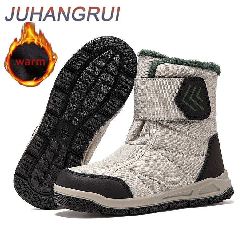 

Winter Children's Barefoot Snow Boots Waterproof Winter Sneakers Non slip Warm Cotton Boot Boys Girls Outdoor High-top Snow Boot