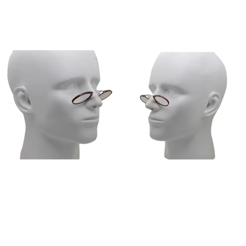 Mini-Lesebrille 1,0 bis 3,5, tragbare Lesebrille, Nasensteg- und Brillenetui aus Edelstahl, befestigt an Mobiltelefon – Detail 5