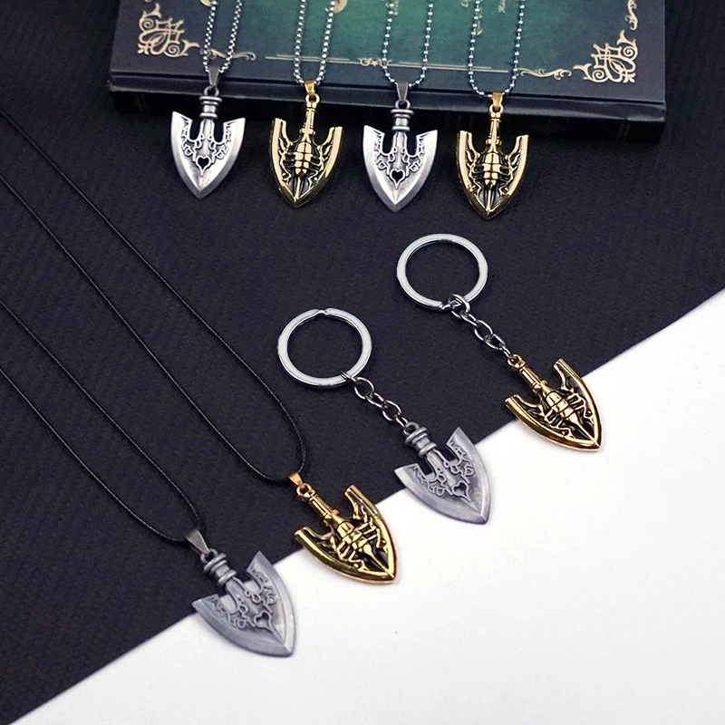 JOJOS BIZARRE ADVENTURE Necklace for Women Men Arrow Gold Metal Anime Jewelry Pendant Chains Choker Collars Gifts Drop Shipping