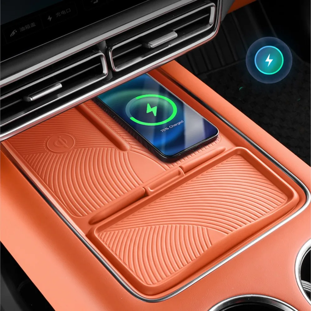 For LiXiang L7 L8 L9 2022 2023 Car Magnetic Flap Flexible Silicone Padding Storage Box Anti Slip Protective Pad for Li Xiang