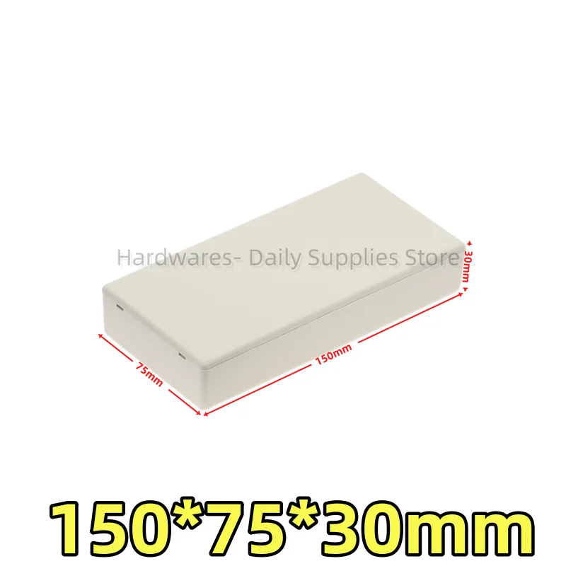 1pcs150x75x30mmABS Waterproof Rectangular plastic junction box Instrument module housing Power supply plastic housing