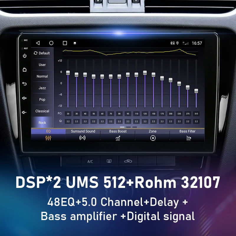 Android 12 Car Radio for Skoda Octavia 3 A7 2013-2018 Multimedia Player Navigation 2 Din Stereo DVD Head Unit Carplay Speakers