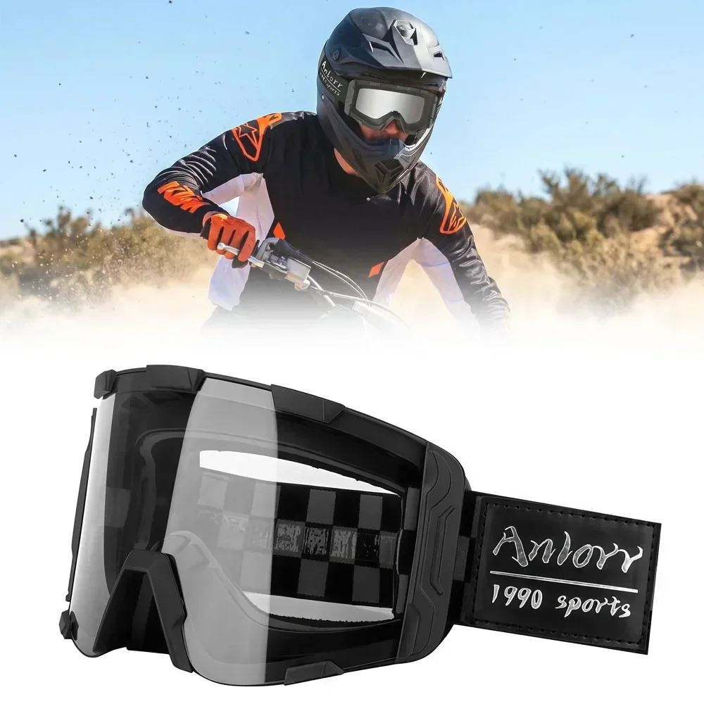 

Motocross Goggles UV400 Dual-Cycle Defogging Full Seal Sandproof Outdoor Riding Glasses For Offroad Motorcycle Extreme Sports