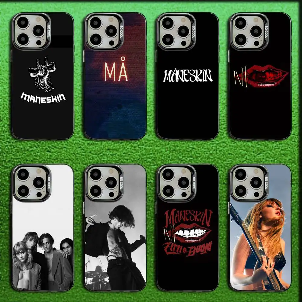 

Maneskin Damiano David Phone Case For iPhone 16,15,14,13,12,11,Mini,Pro,E,SE4,MAX Candy Matte Shockproof Black Cover