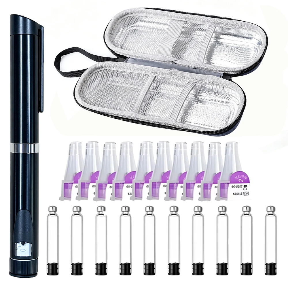 V3 Reusable Metal Peptide Pen Adjustable Dose 3ml Cartridge Subcutaneous Injector for Medical Aesthetics Durable Injection Pen