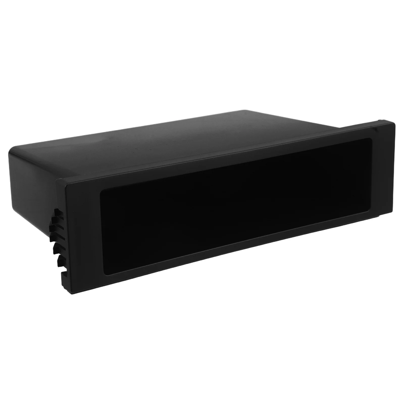 Caixa de armazenamento para painel de ruído único estéreo cubby bolso guarnição moldura para instalação da unidade principal áudio do carro