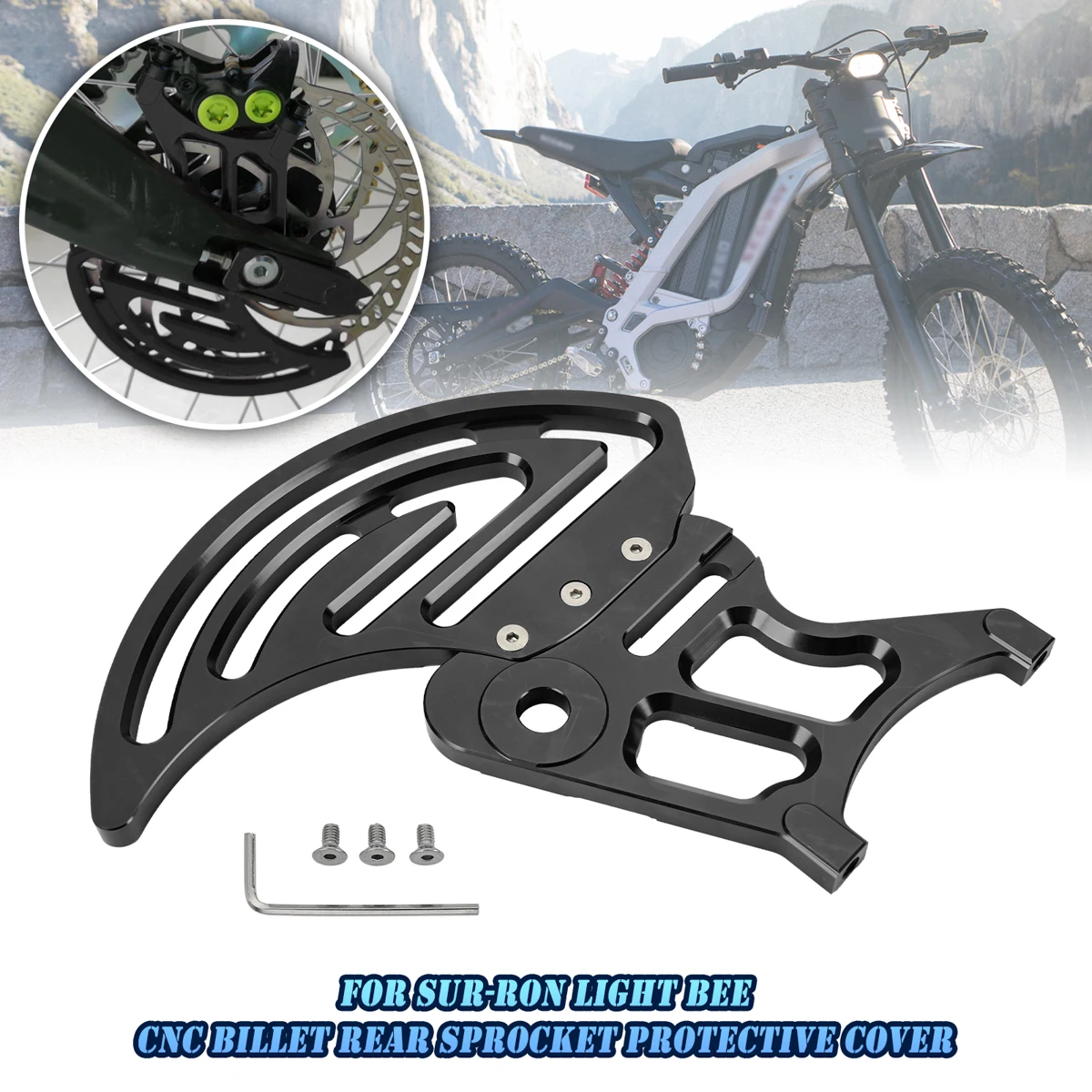 

Для велосипеда Sur-Ron MX и X и для Segway X260 с ЧПУ, задняя звездочка, защитная крышка, защита звездочки, красный, черный, синий протектор