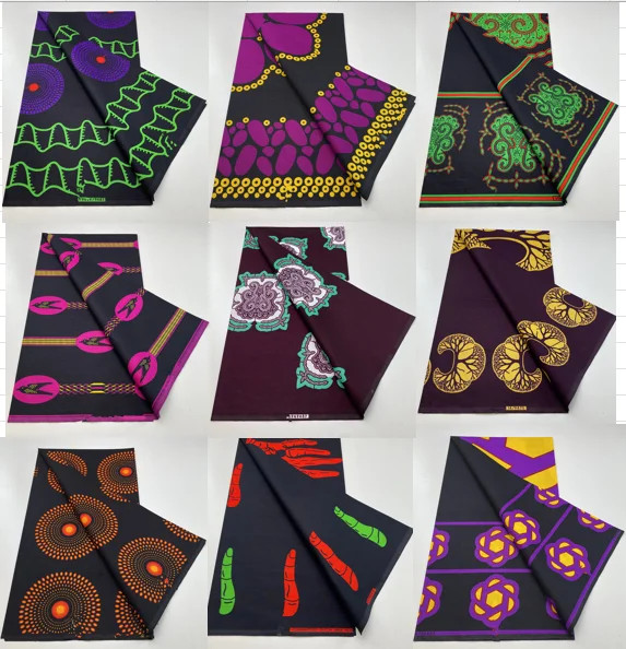 

Ankara Wax Prints Fabric 100% Cotton Nigerian Style patchwork Sew Guaranteed Veritable African Real Wax Fabric For Dresses Pagne