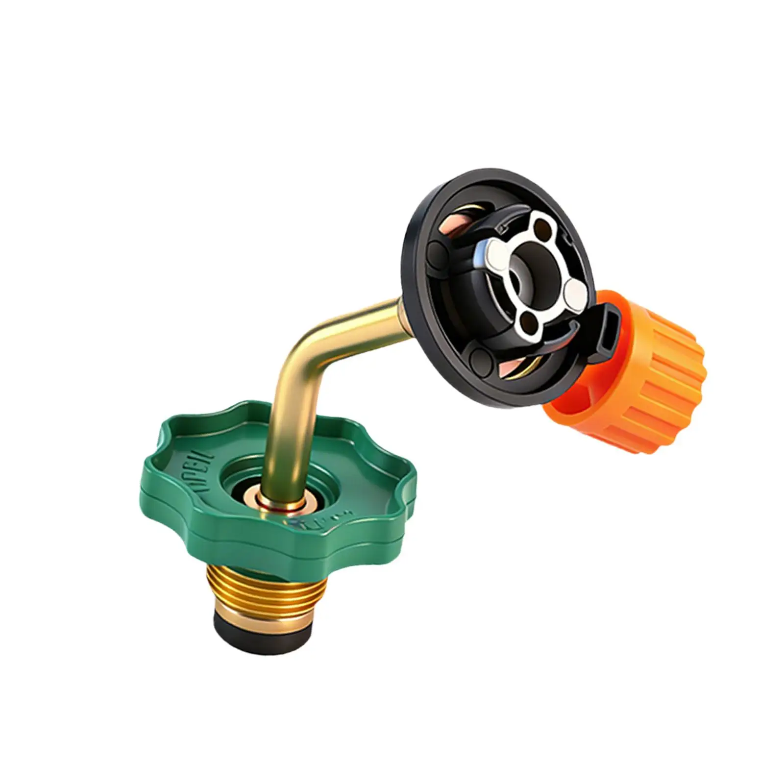 Gas Tank Refill Adapter Aluminum Alloy Gas Tank Bottle Connector Charging Valve for Cooking, Outdoor Sports, Traveling