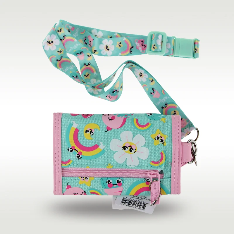 

Australia Smiggle Original Kids Wallet Girl Flower Clutch Wallet Leather Card Bag Coin Wallet Original High Quality