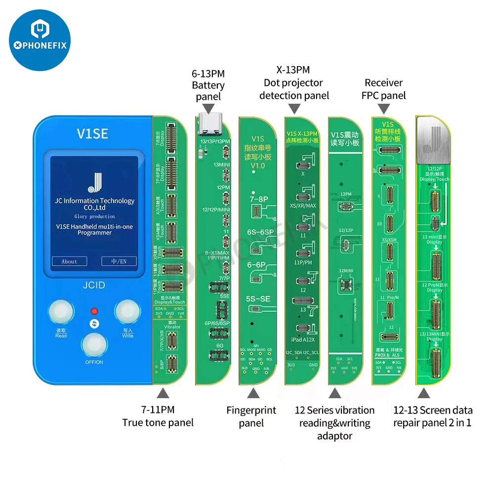 Aggiornamento JC V1S V1SE rilevazione matrice di punti Face ID colore originale Touch Shock logica batteria programmatore di impronte digitali cavo flessibile Dot