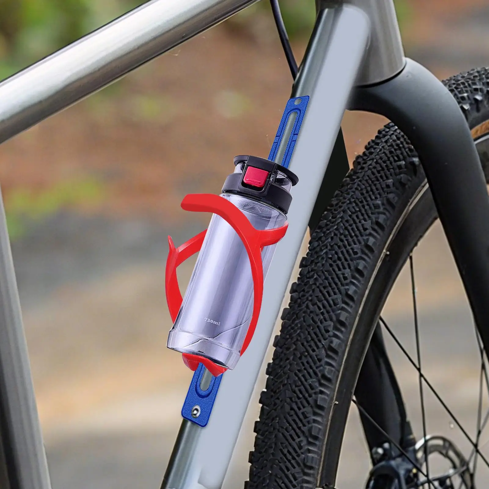 Adaptador de soporte para botella de bicicleta, soporte para botella de beber, posicionador de abrazadera para matraz, para ejercicio urbano, torneo de montaña