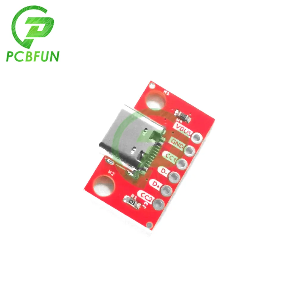 USB 3.1 Type-C Connector Socket 16 Pins Female Test PCB Board Adapter for Data Transfer Power Adapter Board Module 2.54mm image 3