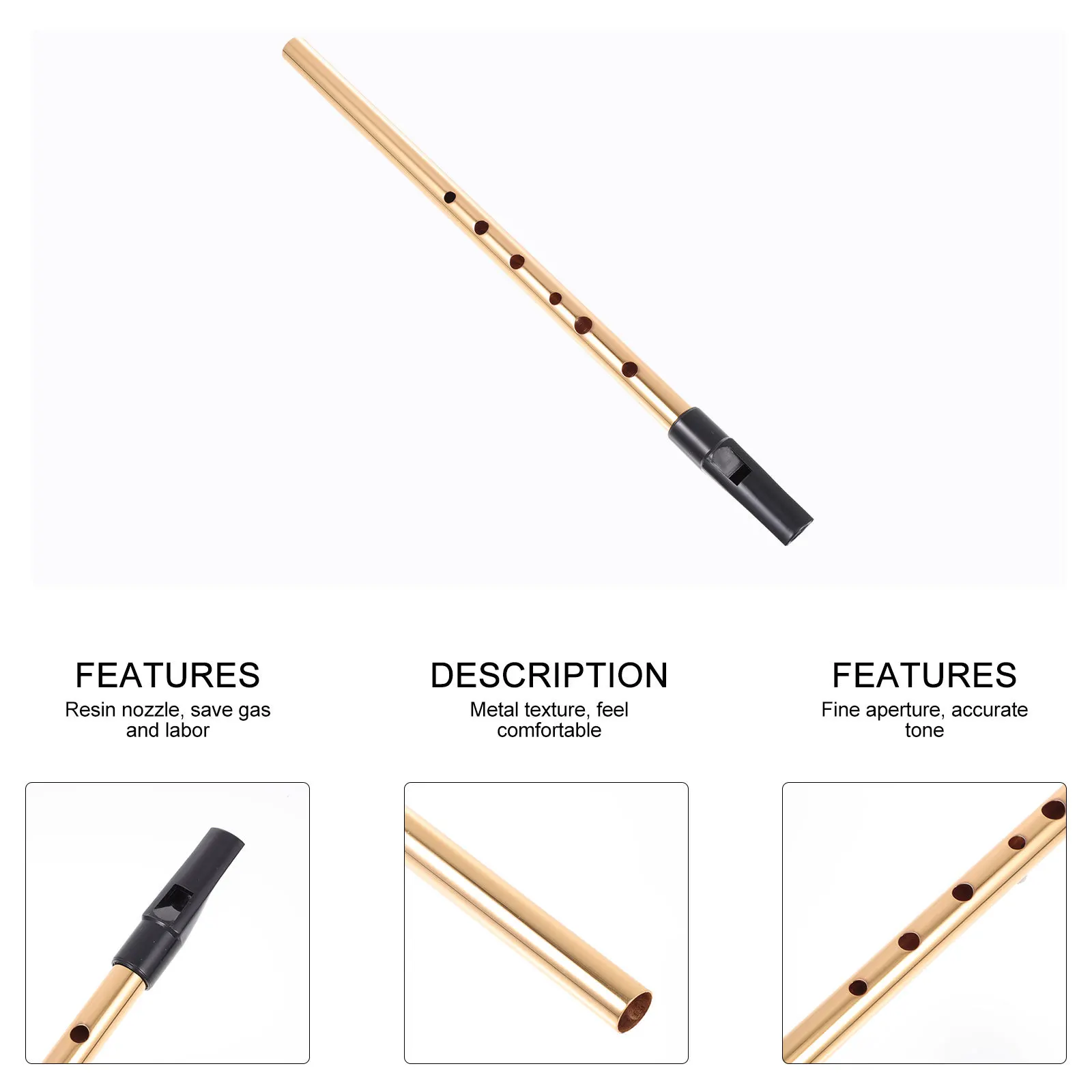 

1Pcs D Tune ' Hole Clarinet Beginner Mini Clarinet Educational Musical Instrument Metal Soprano Recorder