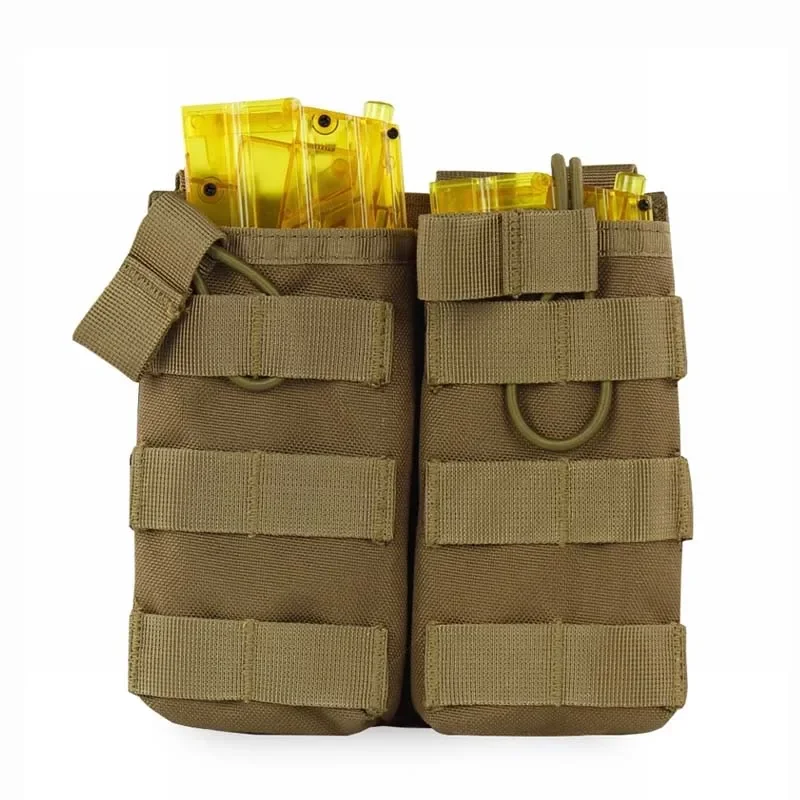 Hunting Vest Accessories Tactical Triple Cartridge Bag 1000D Nylon Paintball Airsoft Single / Double Magazine Pouch