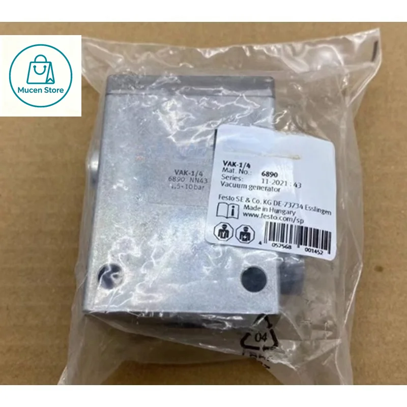 1PC New For Fst VAK-1/4 Pneumatic Vacuum Generator 6890 VAK1/4 Air Circuit Component