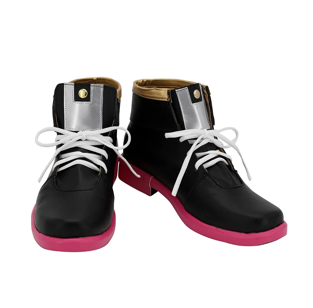 Botas de Cosplay del juego Arknights EXUSIAI, zapatos negros, accesorio de disfraz para fiesta de Halloween