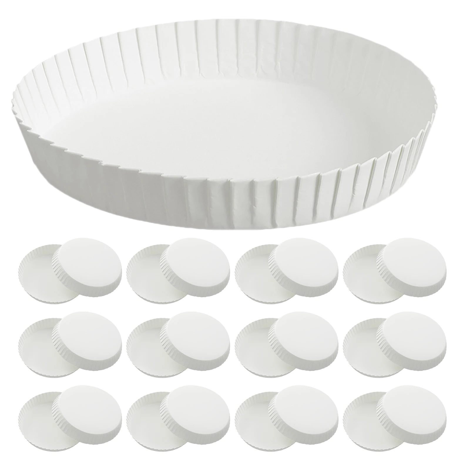 

200Pcs 7Cm Paper Coffee Lid Disposable Cup Cover for Hotel Ktv Wedding Party Home Cafe Glassware Spill Protection