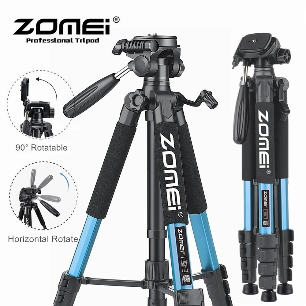 

187cm/73in Tall 360°Rotatable Panorama Zomei Aluminum Alloy Tripod for Mobile Professional Camera Canon Nikon Horizontal Shoot