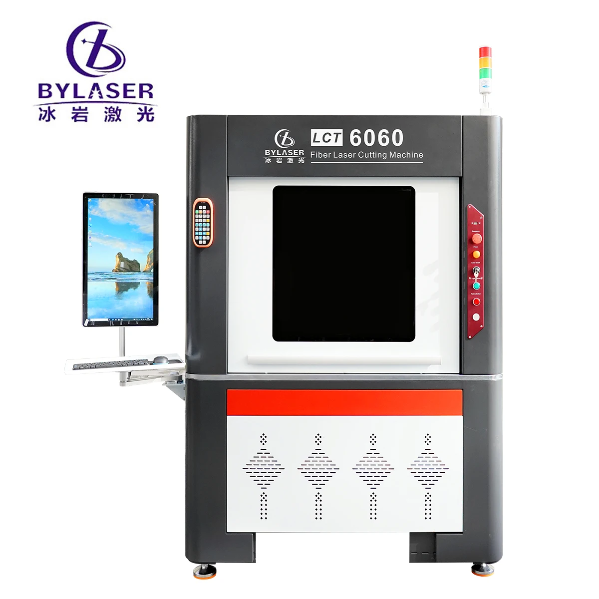 BingYan Portable CNC Fiber  Cutting Machine Max 1500w/2000w/3000w Water Cooling for Steel Metal Jewelry Price