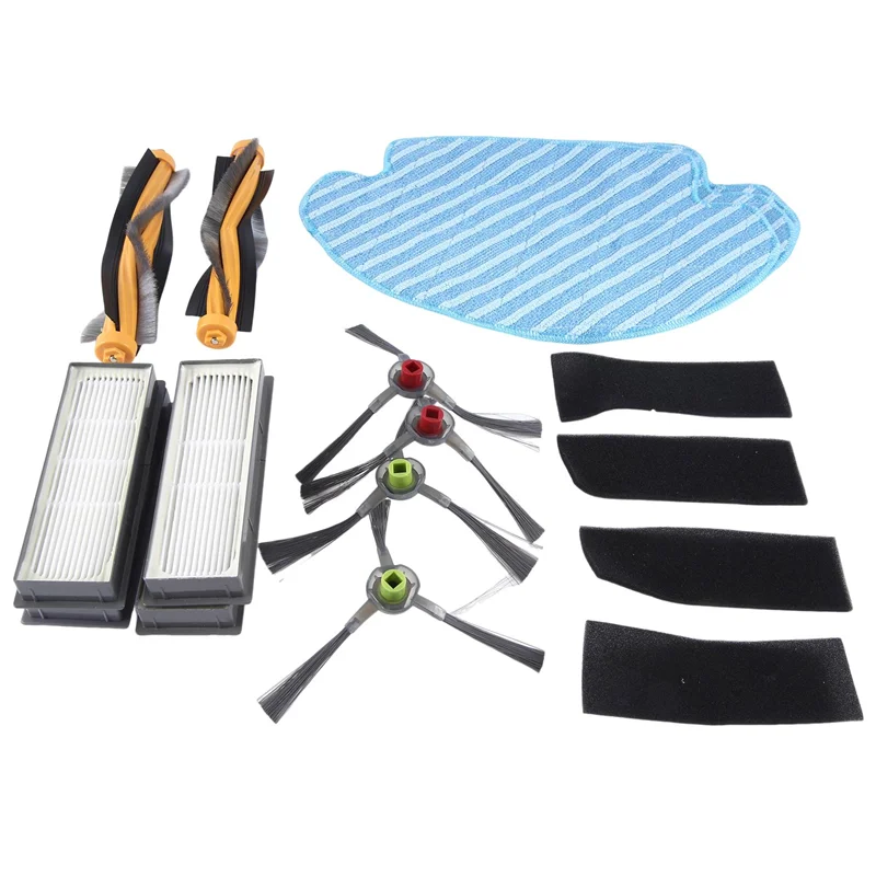 Kain Pel Filter Hepa Sikat Utama untuk Bagian Penyedot Debu Robot Ecovacs DD35 DD33 DD56