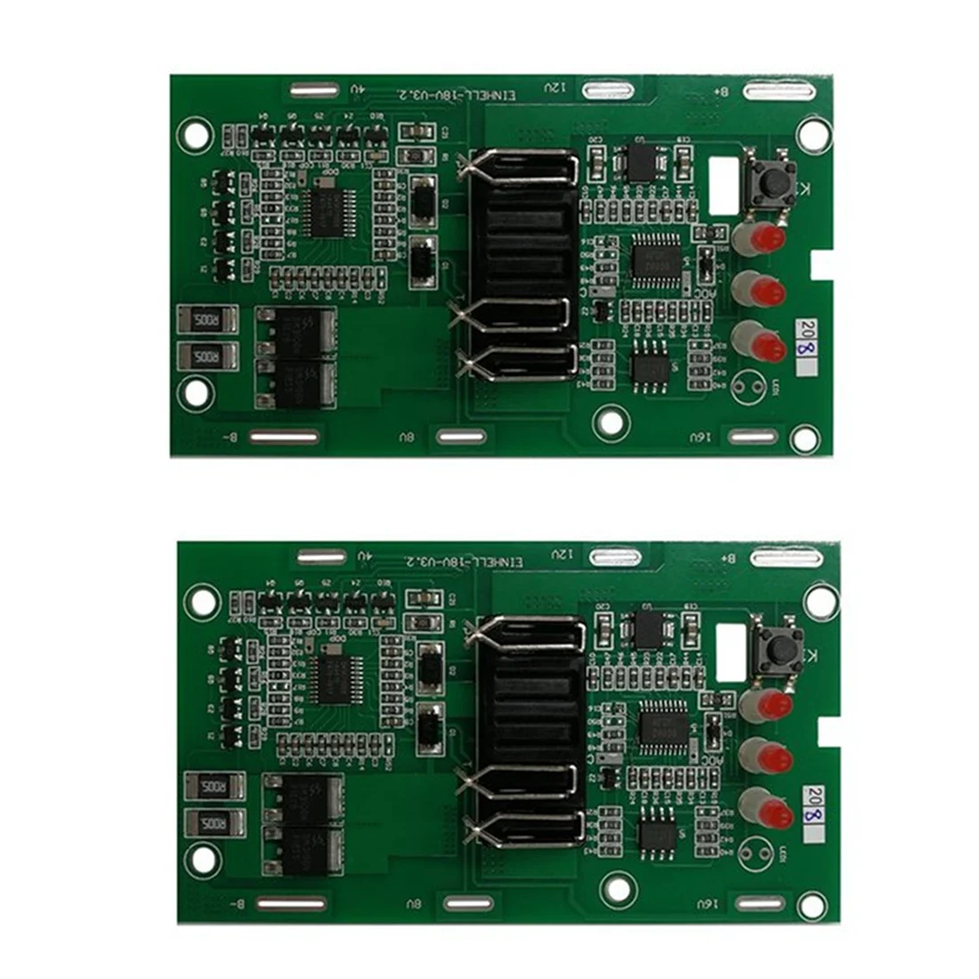 2Pcs RISE-4511396 Li-Ion Battery Charging Protection Circuit Board Pcb Board for Einhell Power X-Change 18V 20V Lithium TQ