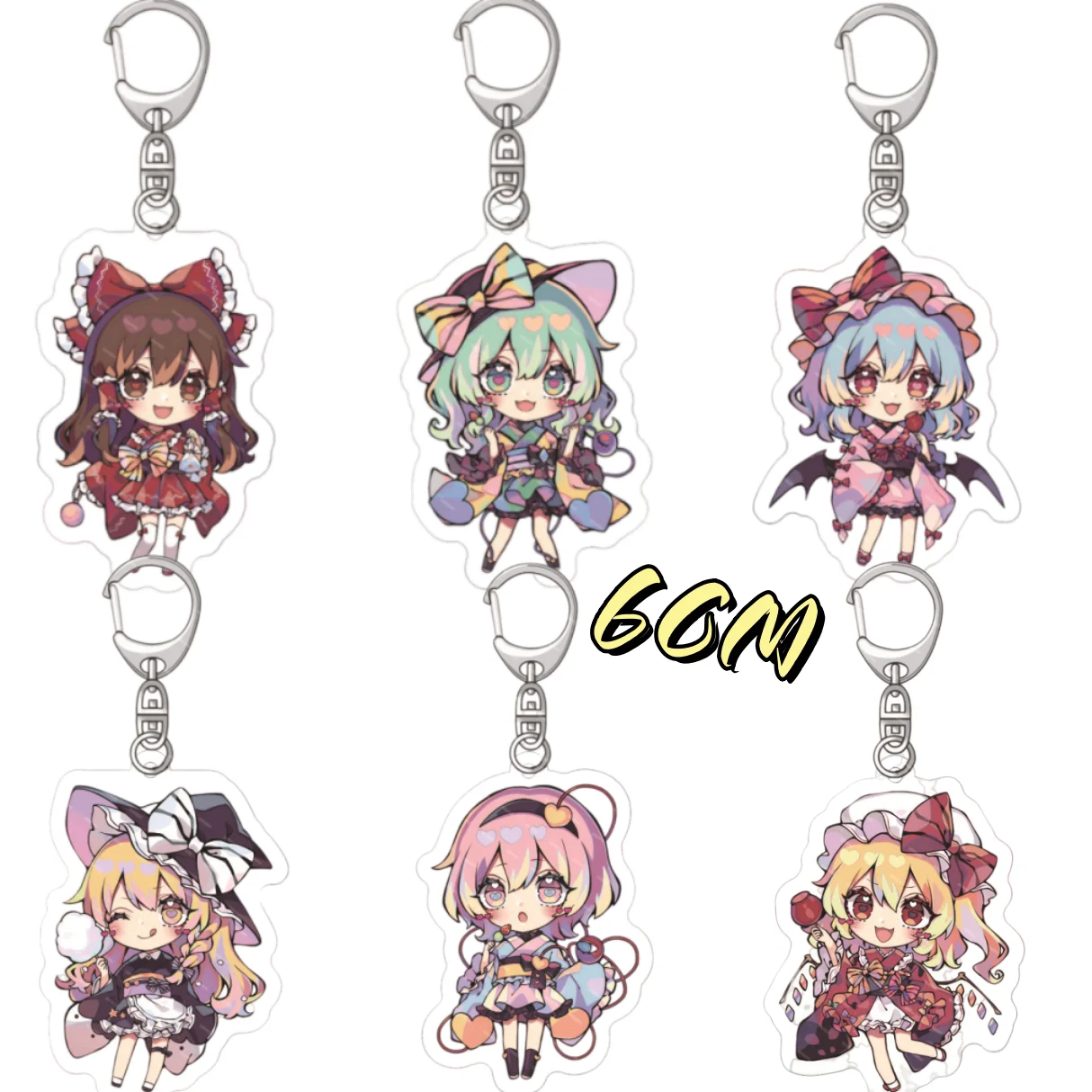 Брелок-для-ключей-6-см-touhou-project-Хакурей-Рейму-Храмовая-Девица-и-Кирисамэ-Мариса-Милая-—-акриловый-брелок-sd