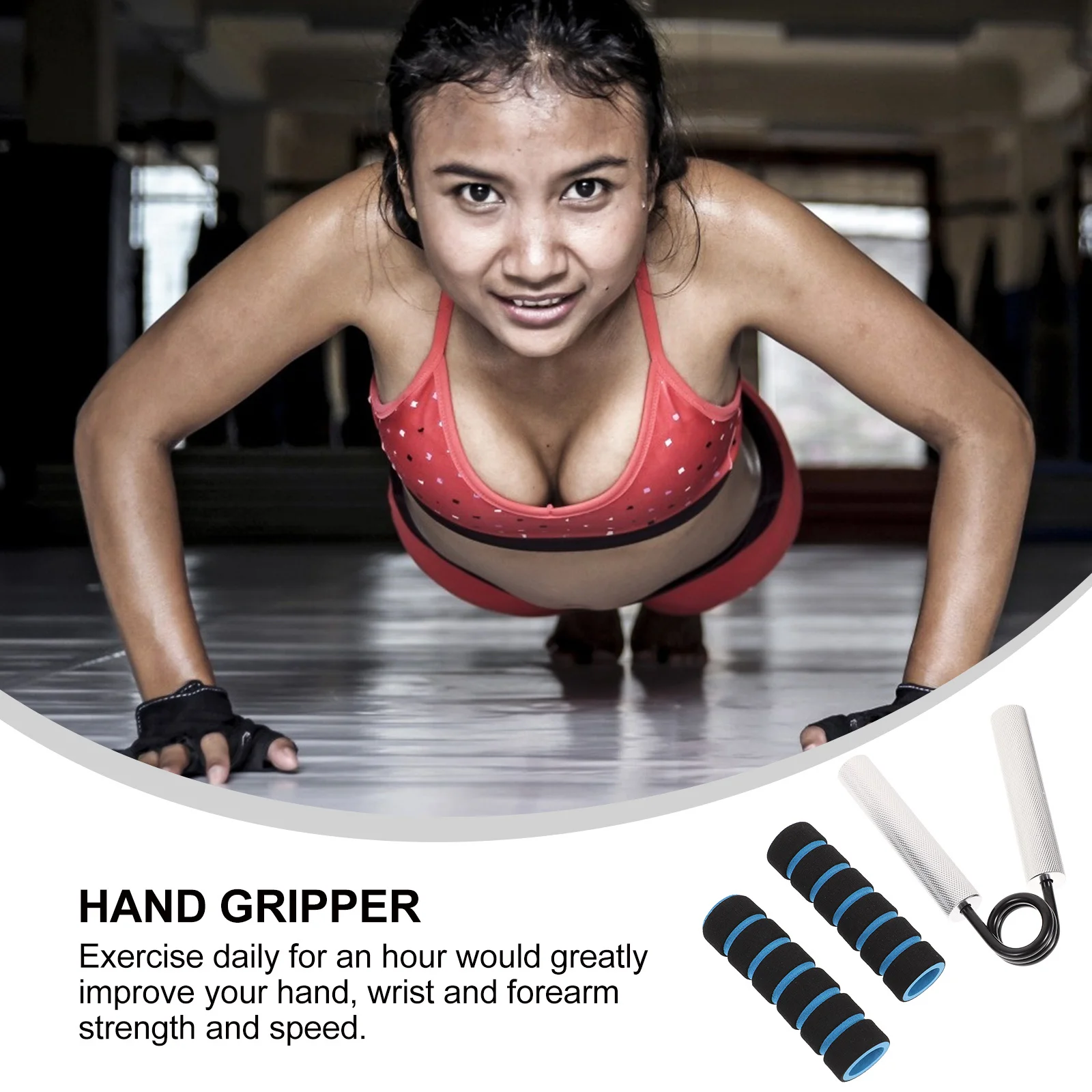 

50Lb Aluminum Rod Grip Cover Hand Gripper Wrist Strengthener Hand Exerciser for Forearm Dexterity Strength Wrist Strengthener