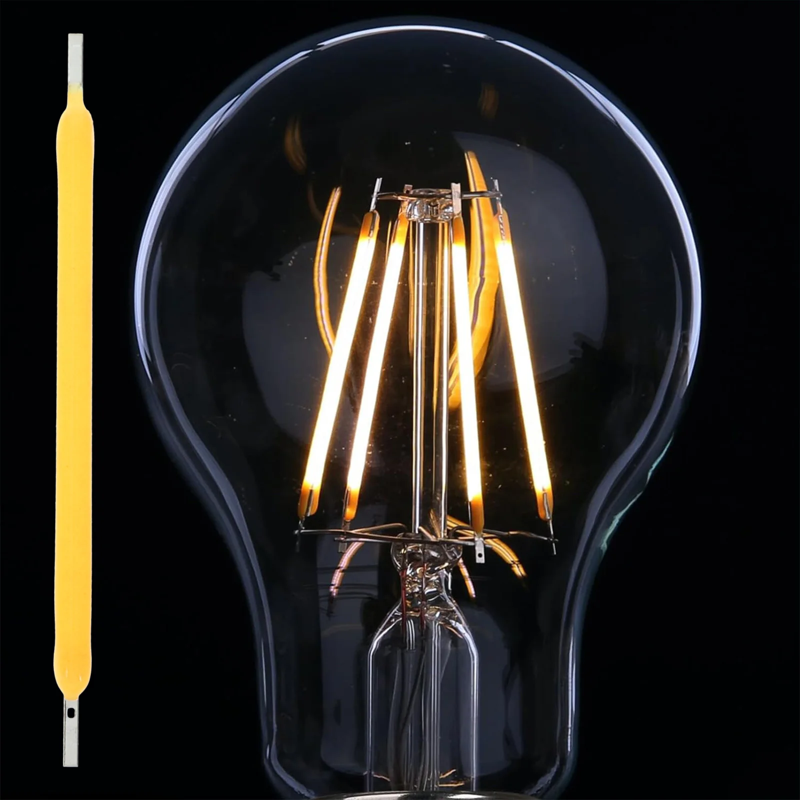 

100pcs Led Lamp Parts Replacement Hard Led Light Bulb Filament Durable Light Fixture Filament For Home Wall Sconce Repair