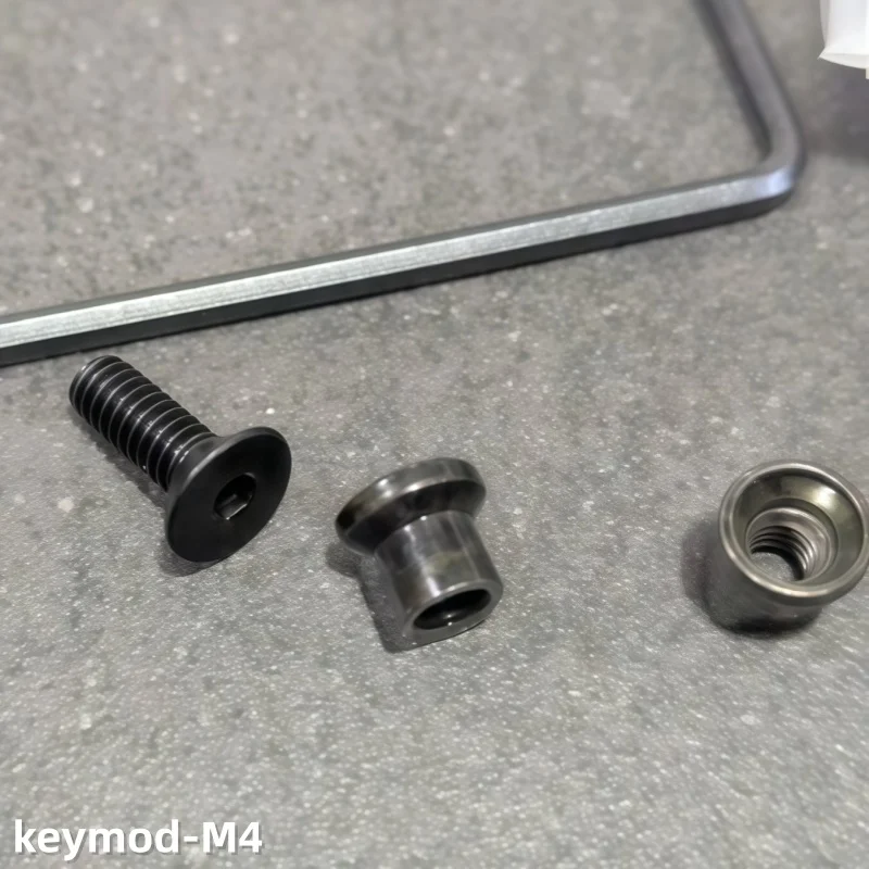 50 pieces/bag M4 M5 M-LOK system M4 Keymod T-shaped MI fishbone screw nut SF flashlight screw