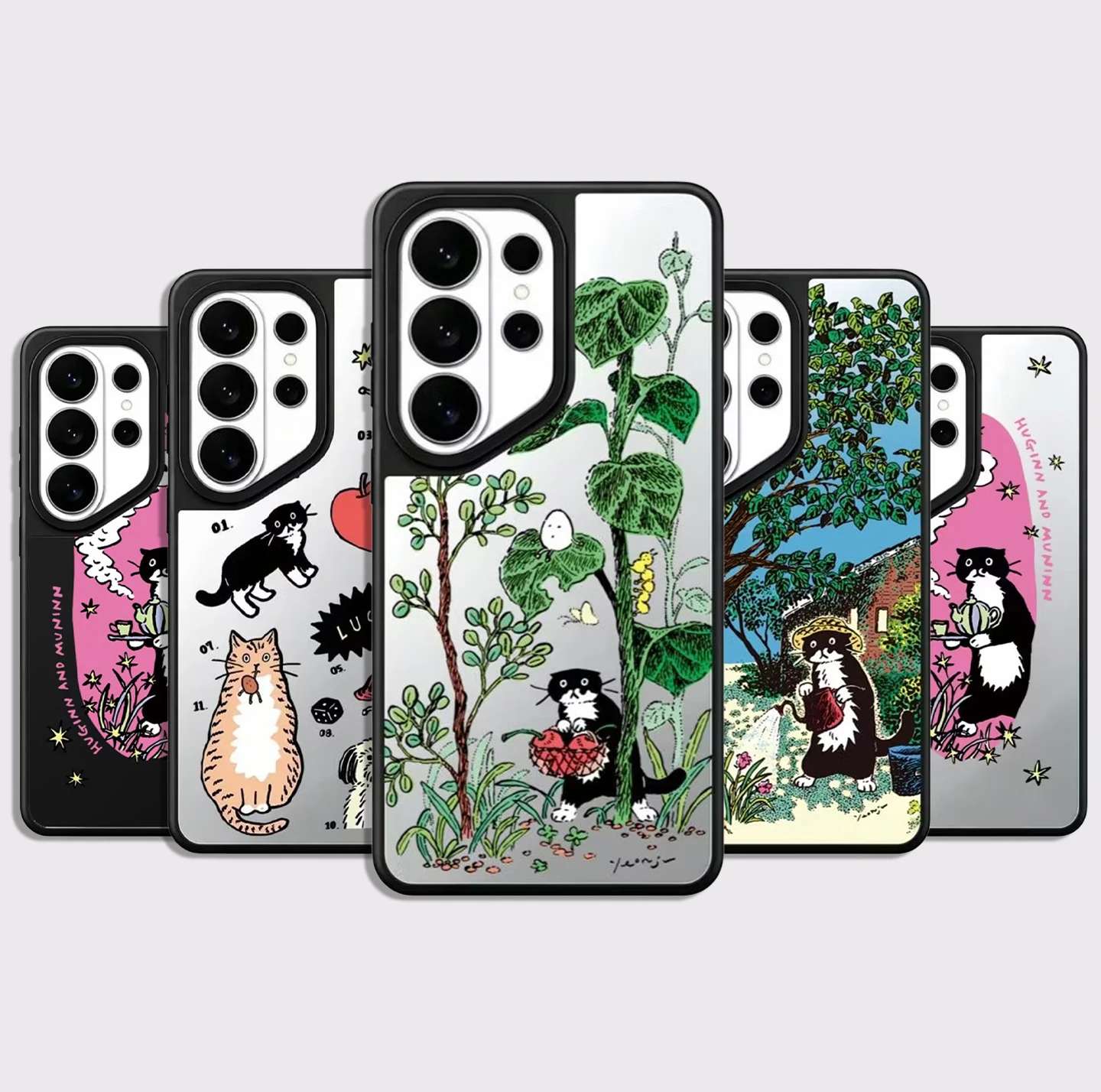 607207 Mirror Surface Magnetic Phone Cover for Samsung Galaxy S23 S24 S25 S26 Ultra S26+ Plus Case