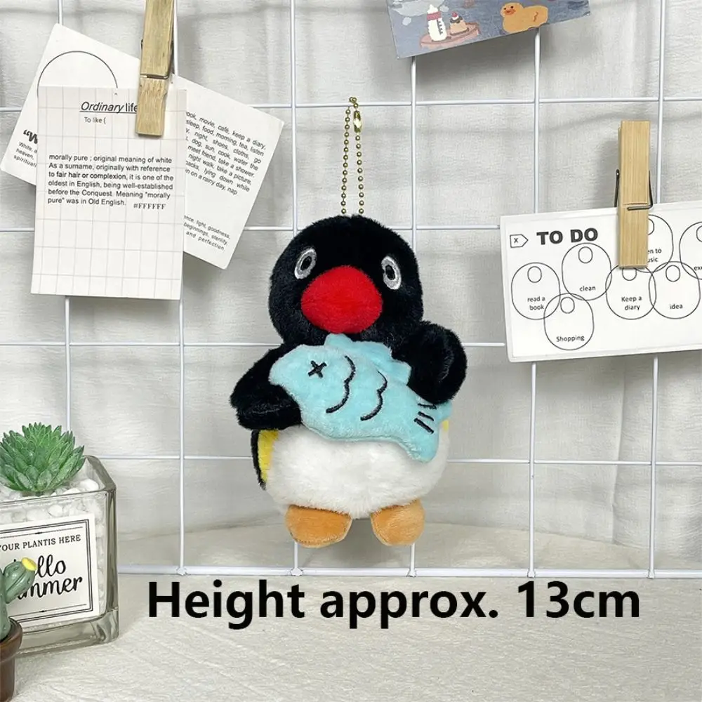 Portachiavi regalo per bambola di peluche con ciondolo a forma di pinguino in cotone PP creativo