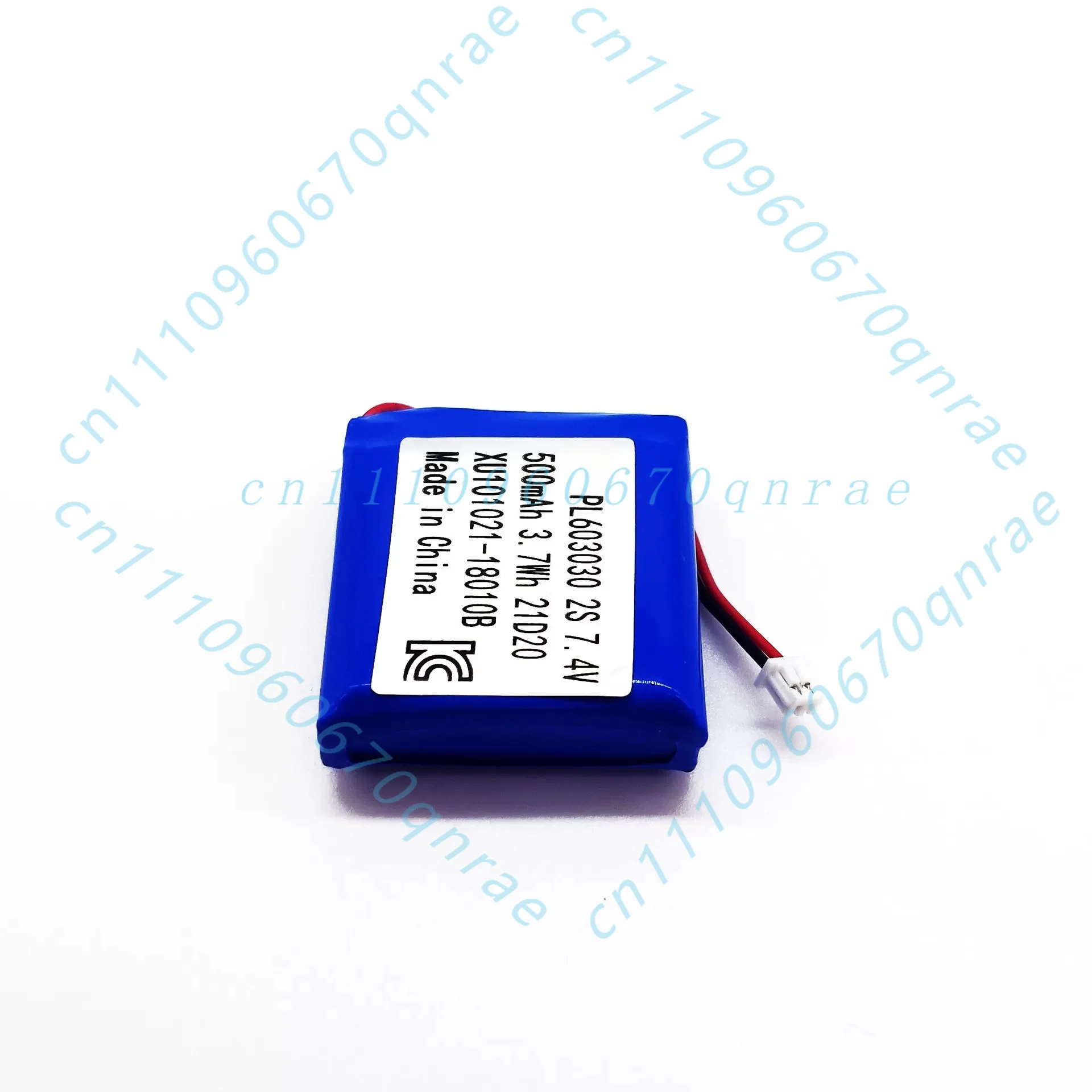 Polymer lithium battery pack 603030 500mAh 7.4V 2S1P for hydrating instrument, massager